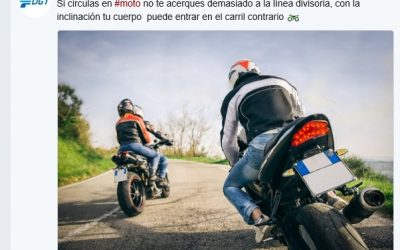 La DGT lanza en Twitter mensajes incorrectos de educación para motoristas