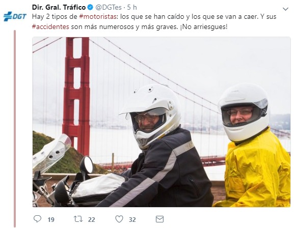 La DGT dice “institucionalmente” que no puede hacer nada, que todos nos vamos a caer.