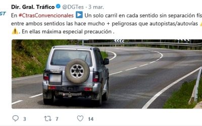 El Tweet de la DGT. Solicitando se abra expediente sancionador.