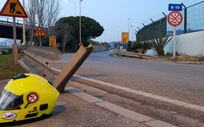 Guardarrail ilegal, denunciada la B-10