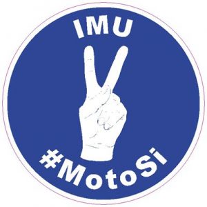 Adhesivo circular I.M.U. "Moto Si"