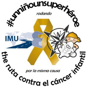 Adhesivo circular "Un niño un super héroe"