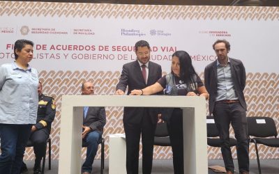 IMU Mexico: Firma de Acuerdos de Seguridad Vial entre motociclistas y el Gobierno de la CDMX