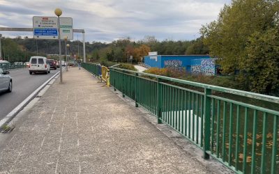 IMU denuncia ante el Consejero de Seguridad del Gobierno Vasco el puente ilegal y peligroso en la GI40 San Sebastián sobre el rio Urumea donde ya cayeron este verano tres jóvenes