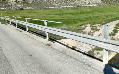 IMU denuncia al Gobierno de Aragón ante la DGT por incumplir la ley por presencia de áridos y sistemas contención en puente poniendo en peligro la seguridad vial