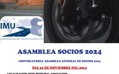 CONVOCADA ASAMBLEA GENERAL DE SOCIOS 2024