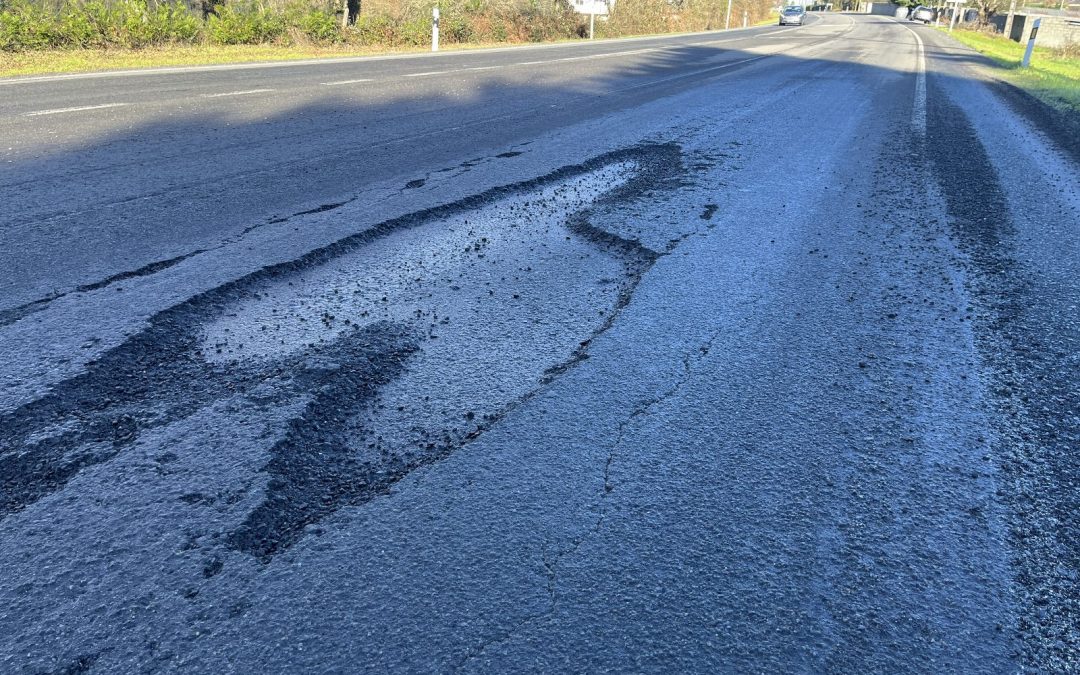 IMU DENUNCIA EL MAL ESTADO DE CONSERVACIÓN DE LA CARRETERA N-540